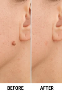 Skin tags removal Greater London (Tower Hamlets) before and after