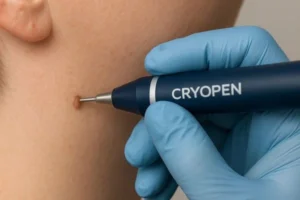 Person receiving skin tag removal Greater London (Tower Hamlets)