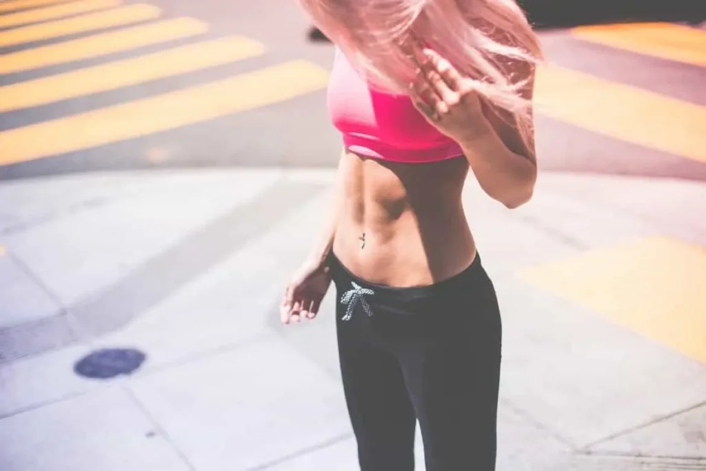 Woman with toned stomach after LA-EMS Body Sculpting Treatment Greater London (Tower Hamlets)