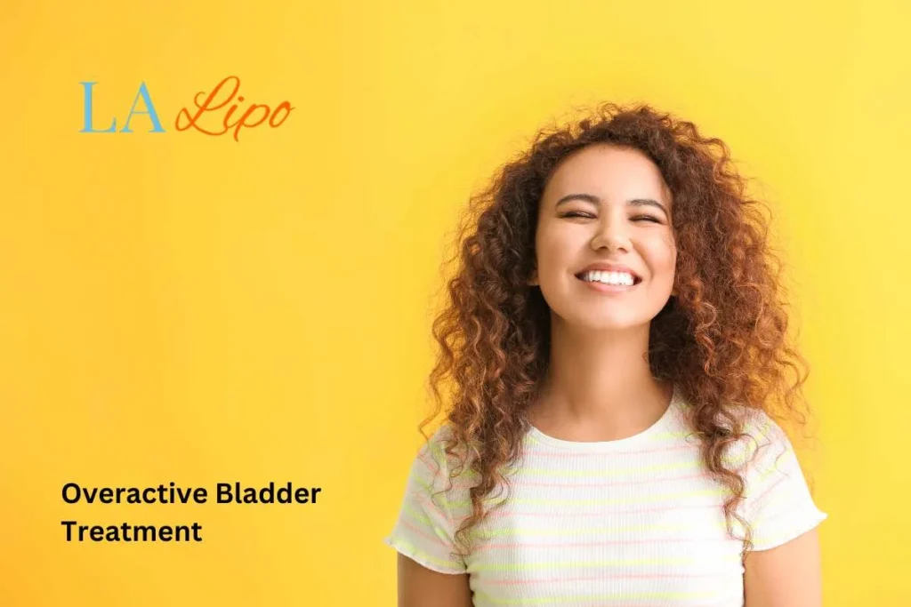 woman smiling about overactive bladder treatment Greater London (Tower Hamlets) solutions